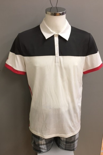 Cross Mens Score Polo - Hvid str. Large (kollektionsprøve) (Vejl. udsalgspris = kr. 699)