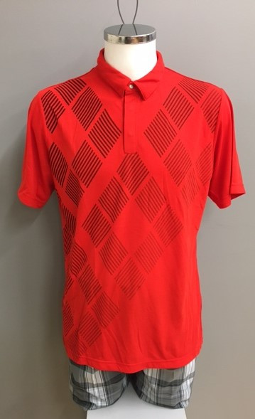 Cross Mens Klint Polo - Fiery Red i str. Large (kollektionsprøve) (Vejl. udsalgspris = kr. 599)