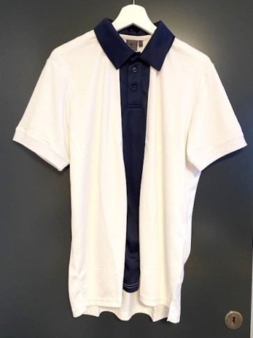 Cross Mens Pocket Polo - Hvid i str. Large (Kollektionsprøve) - (Vejl. udsalgspris er kr. 649,-)