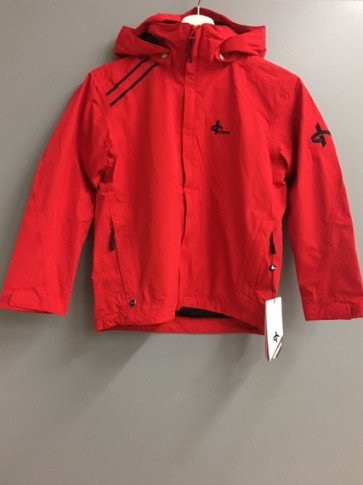 Cross Junior Cloud Hood Jacket - Rød i str. 134-140 (kollektionsprøve)