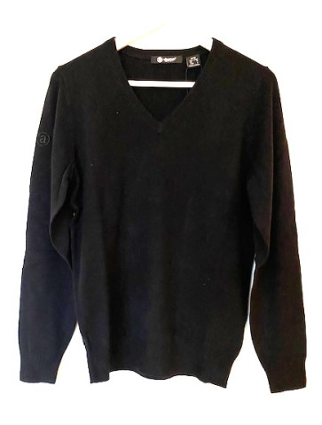 Abacus Womens Liffin V-Neck Pullover - Sort i str. Medium - (Kollektionsprøve) - (Vejl. udsalgspris er kr. 799,-)