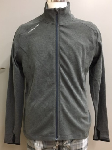 Cross Herre Full Zip Sweater - Grå/navy i str. Large