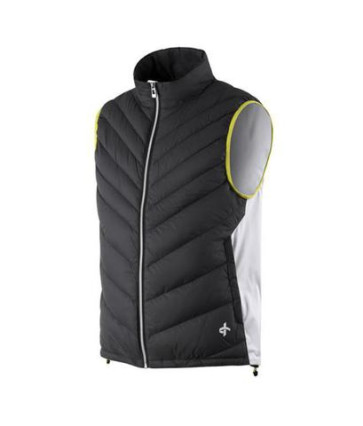 Cross Herre Utility Vest - Charcoal/Hvid i str. Small