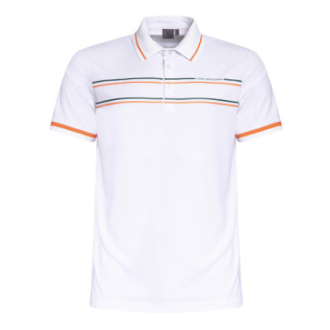 Cross Mens Primus Polo - Hvid i str. Large (Kollektionsprøve) - (Vejl. udsalgspris er kr. 599,-)