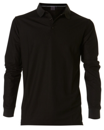 Cross Mens Classic Polo LS - Sort i str. Large (kollektionsprøve) (Vejl. udsalgspris = kr. 499)