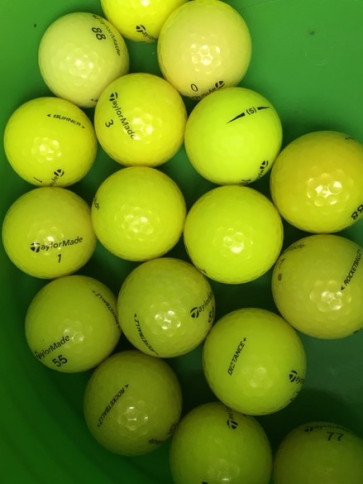 TaylorMade Mix - 17 stk. Gule + 2 stk. Orange = 19 stk. i alt - Grade A/B