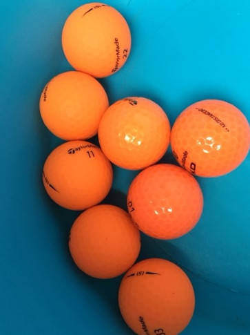 8 stk. TaylorMade Mix - ORANGE - Grade A