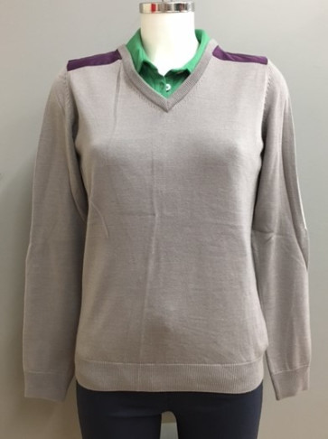 Cross Dame Patch V-Hals - Zink i str. Medium - (kollektionsprøve) - (vejl. udsalgspris = kr. 899)