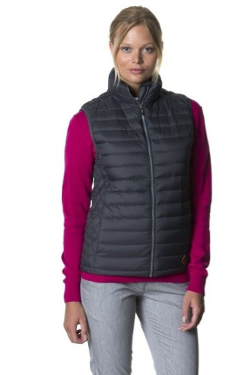 Cross Dame Pro Down Vest - Charcoal i str. Small - (Tætsiddende som mindre end i small)