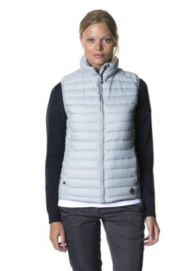 Cross Dame Pro Down Vest - Opal Grey i str. X/Large - (Tætsiddende som svarende til en Large)