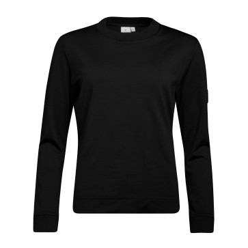 Cross Womens Course Crew Neck - Sort i str. X/Small