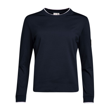 Cross Womens Course Crew Neck - Navy i str. Large
