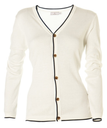 Cross Womens Hollis Cardigan - Hvid i str. Medium - (kollektionsprøve) - (vejl. udsalgspris = kr. 899)