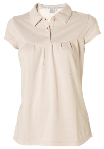 Cross Womens Skar Polo SS - Pumice Stone i str. Medium (Kollektionsprøve) (Vejl. udsalgspris = kr. 549)