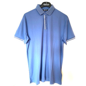 Abacus Mens Pikewood Drycool Polo - Horizon Blue i str. Large - (Kollektionsprøve) - (Vejl. udsalgspris er kr. 449,-)